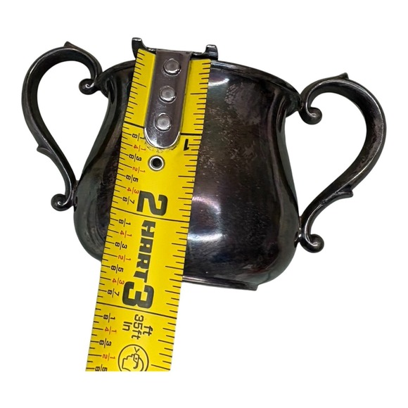 Antique Webster Co. Silver Plated Sugar Small Bowl Vintage Tea Set - Picture 4 of 6